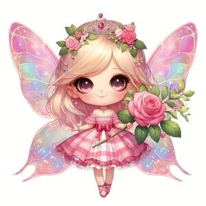Enchanting Pink Fairy Shaped Ornament Pendant, Rearview Mirror Charm